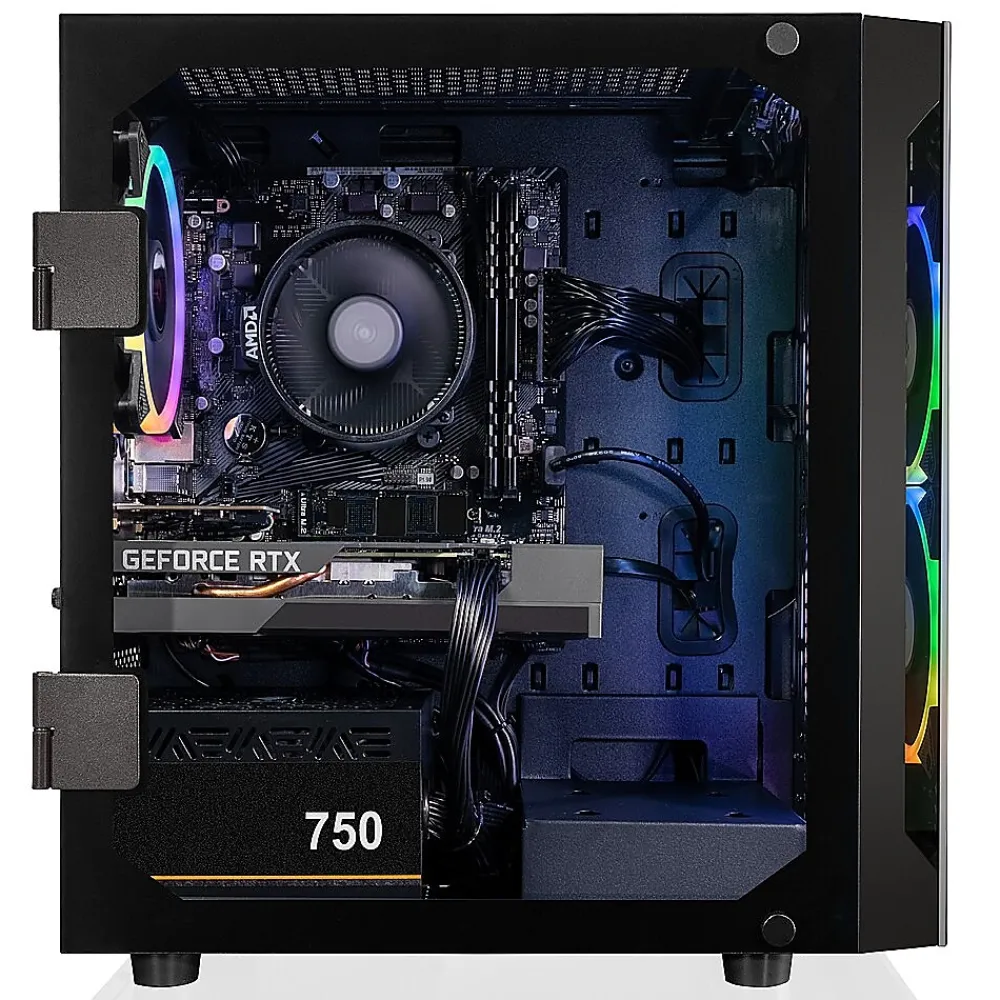 CLX SET TGMSETRTA3502BM Gaming Desktop Computer, AMD Ryzen 7 5700X, 16GB Memory, 1TGB SSD, 2TB HDD
