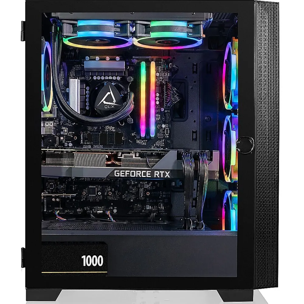 CLX SET TGMSETRTH2A10WM Gaming Desktop Computer, Intel Core i7-13700KF, 32GB Memory, 1TB SSD, 4TB HDD