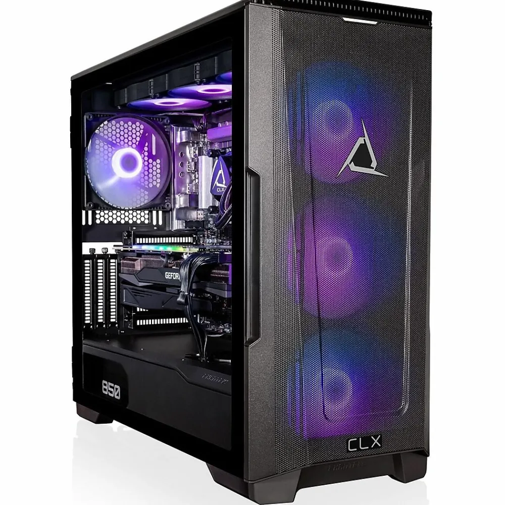 Discount CLX SET TGMSETRTU2B07BM Gaming Desktop Computer, Intel Core i9-13900KF, 32GB Memory, 1TB SSD, 4TB HDD