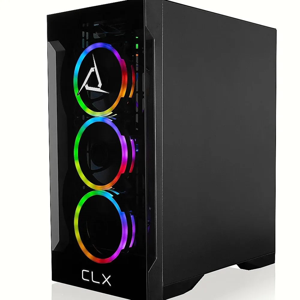 Hot CLX SET TGMSETRTU2B02BM Gaming Desktop Computer, AMD Ryzen 9 7900X, 32GB Memory, 1TB SSD, 4TB HDD