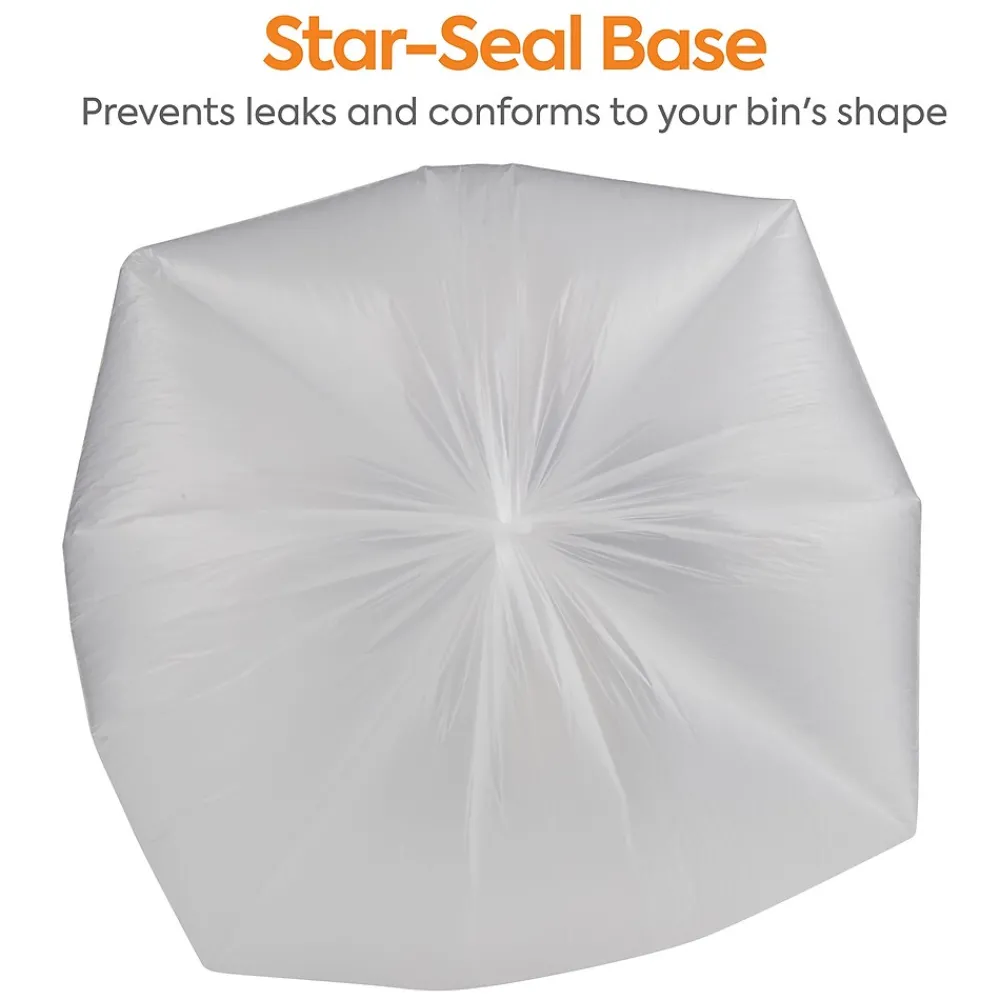 ™ 30 Gallon Trash Bag, 30" x 37", High Density, 8 mic, Natural, 500 Bags/Box (CW57407)<Coastwide Professional Discount