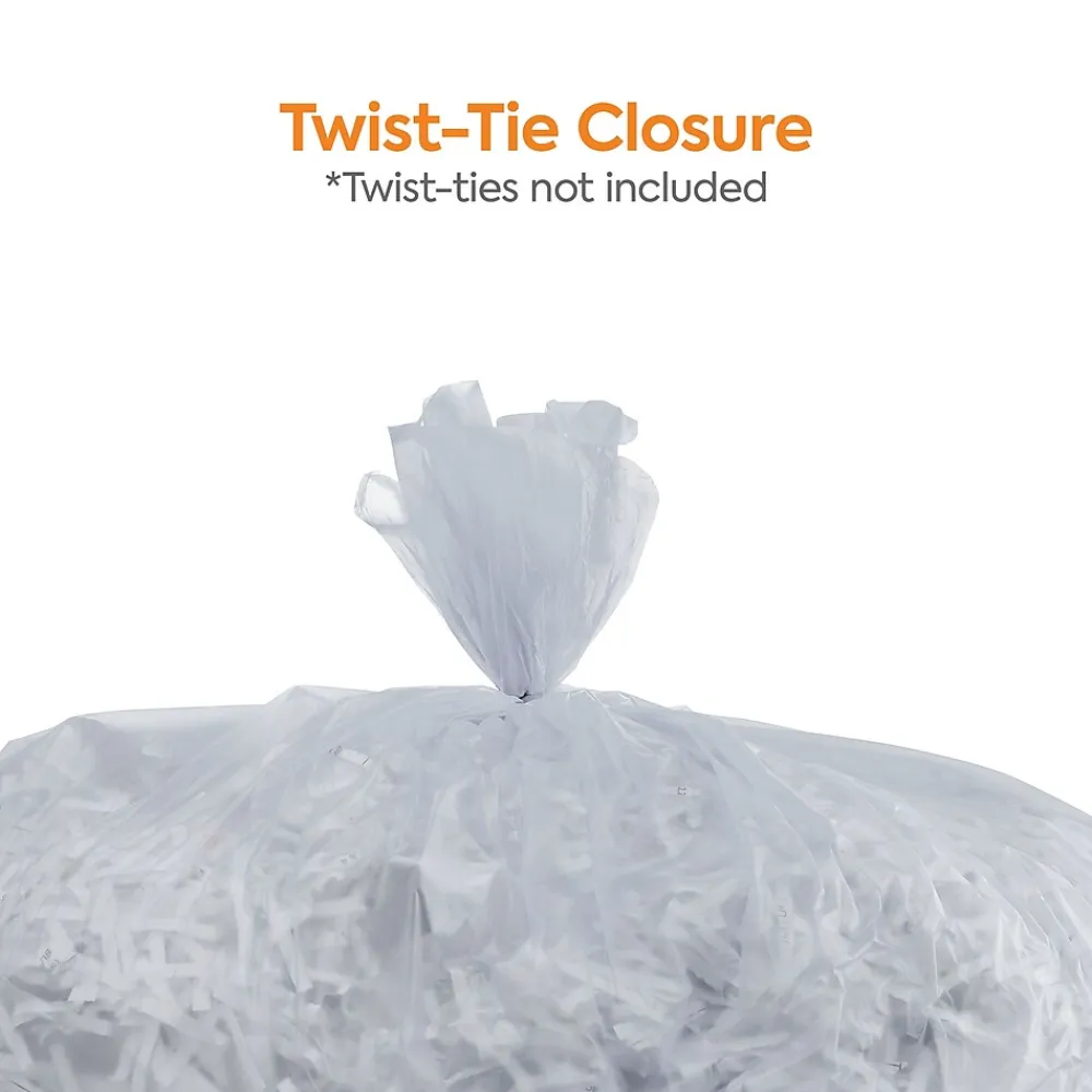 ™ 33 Gallon Trash Bag with 30% PCR, 33" x 39", Low Density, 0.8 mil, Clear, 200 Bags/Box (CW62420)<Coastwide Professional