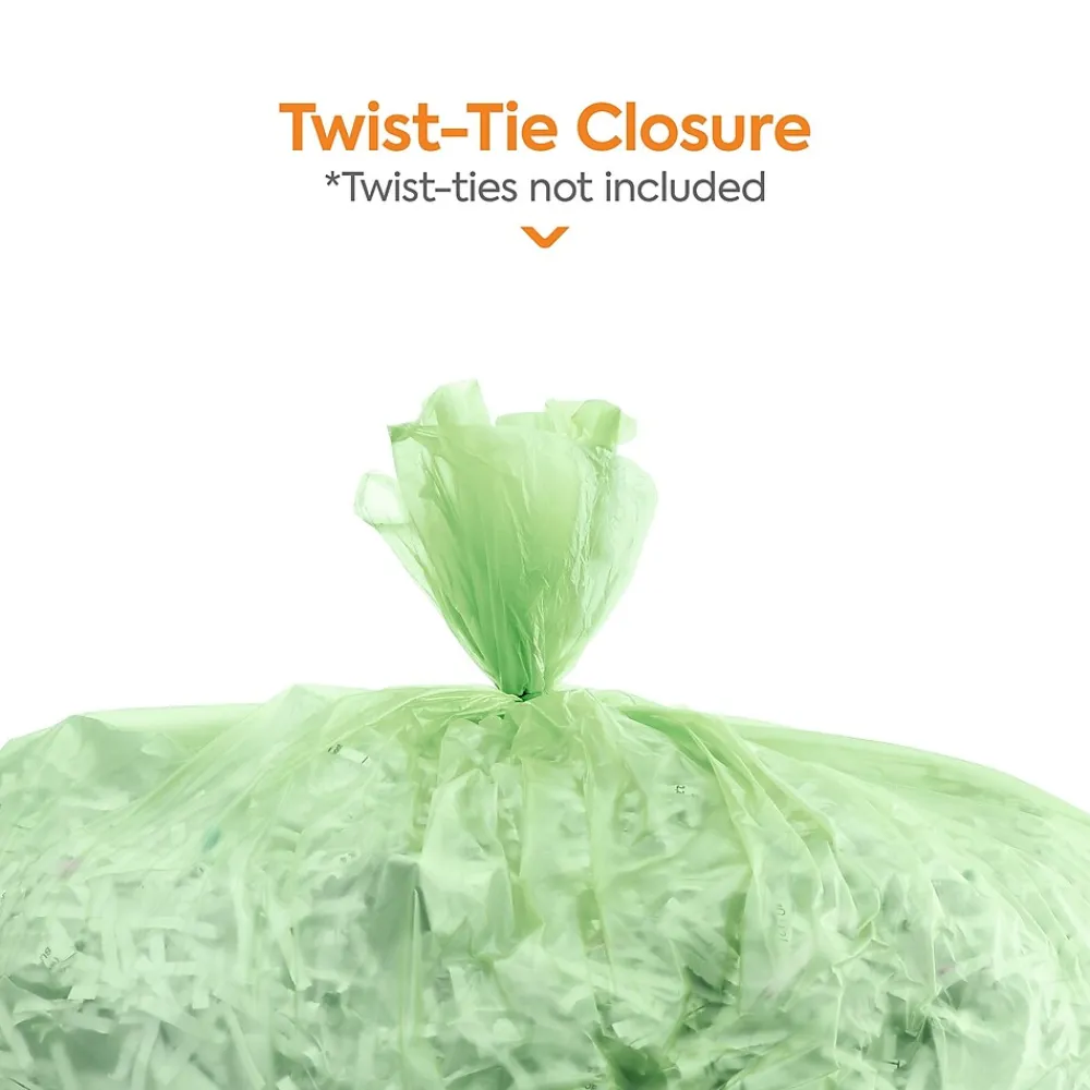 ™ 30-33 Gallon Compostable Bag, 33" x 39", Low Density, 0.9 Mil, Green, 200 Bags/Box (CW62402)<Coastwide Professional Outlet