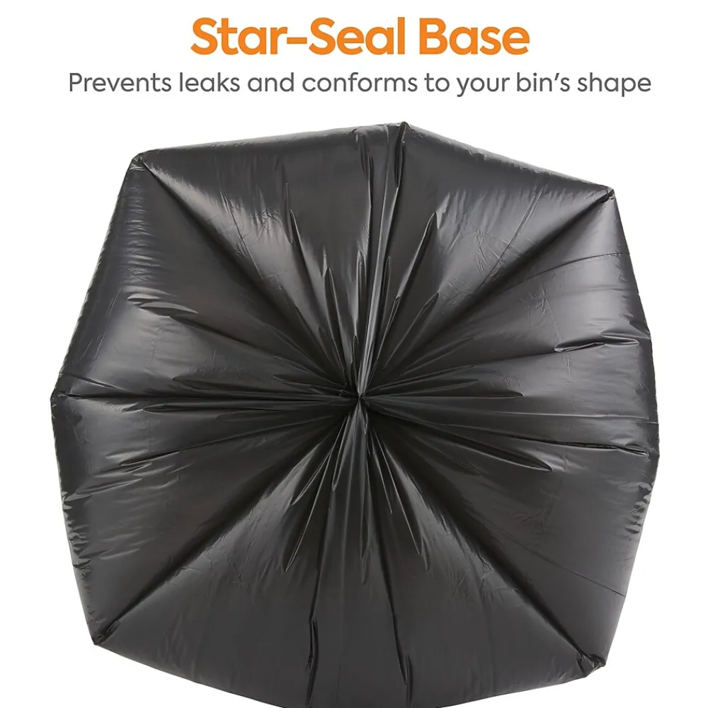 ™ 30-33 Gallon Trash Bag, 33" x 39", Low Density, 0.6 mil, Black, 250 Bags/Box (CW17966)<Coastwide Professional Best