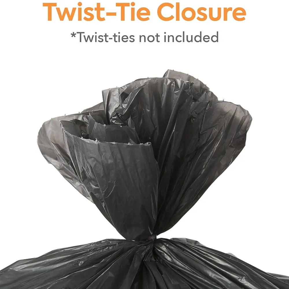 ™ 40-45 Gallon Trash Bag, 40" x 46", Low Density, 0.65, Black, 125 Bags/Box (CW18191)<Coastwide Professional Outlet