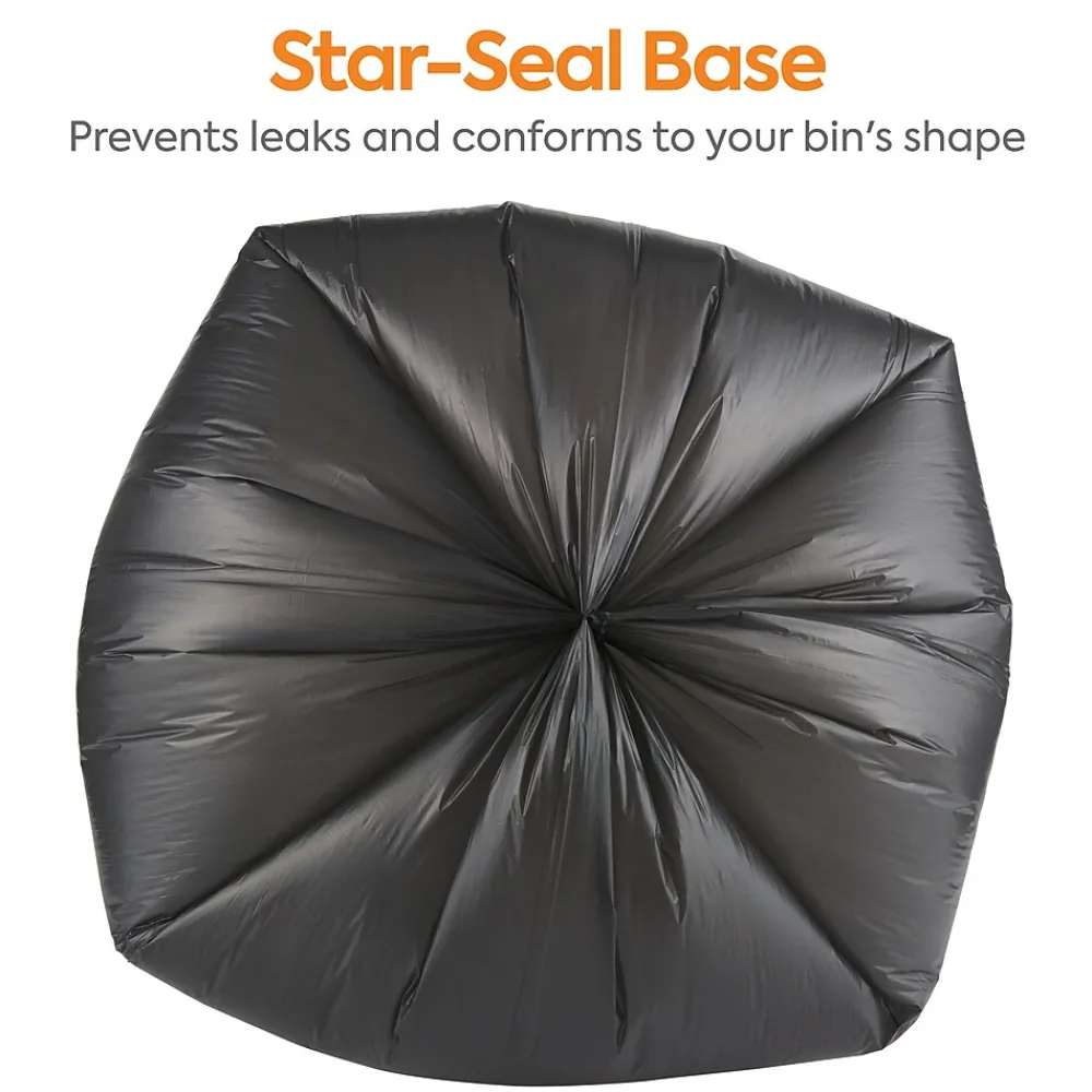 ™ 40-45 Gallon Trash Bag, 40" x 46", Low Density, 0.65, Black, 125 Bags/Box (CW18191)<Coastwide Professional Outlet