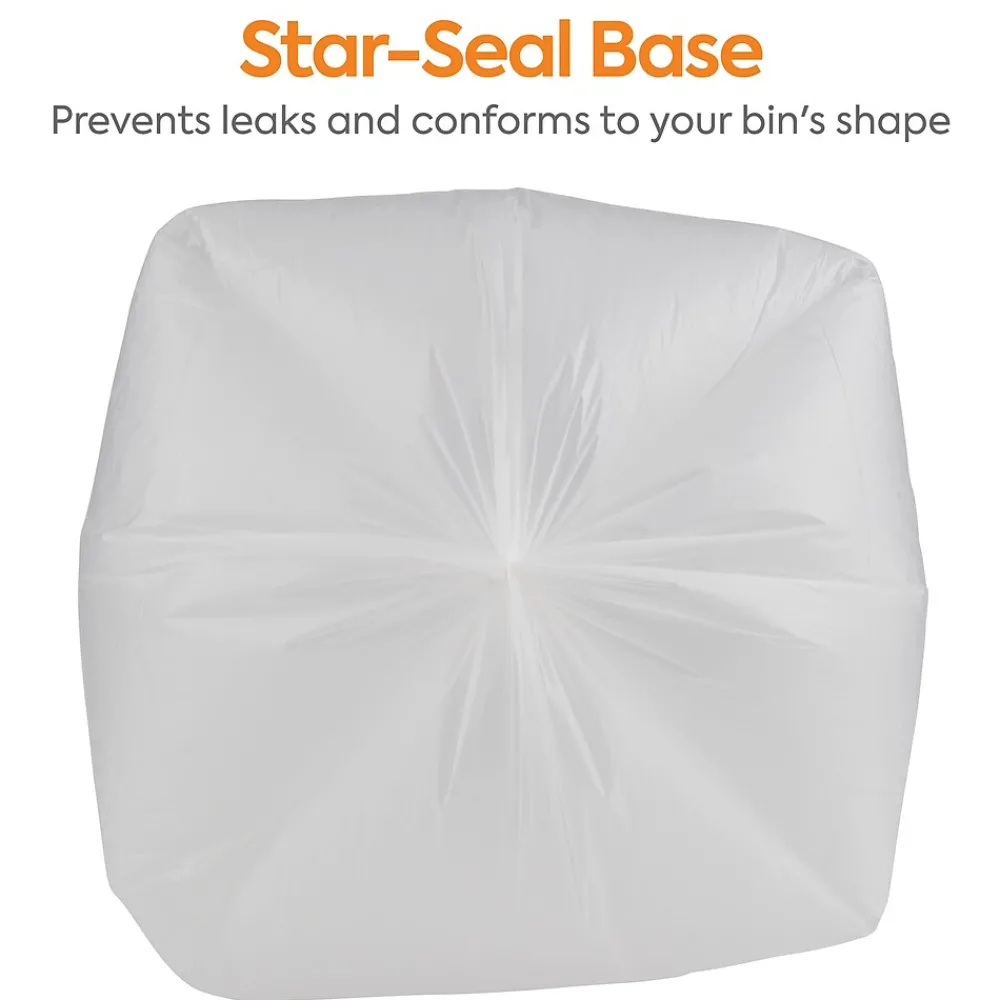 ™ 30-33 Gallon Trash Bag, 33" x 40", High Density, 16 mic, Natural, 250 Bags/Box (CW18200)<Coastwide Professional Outlet