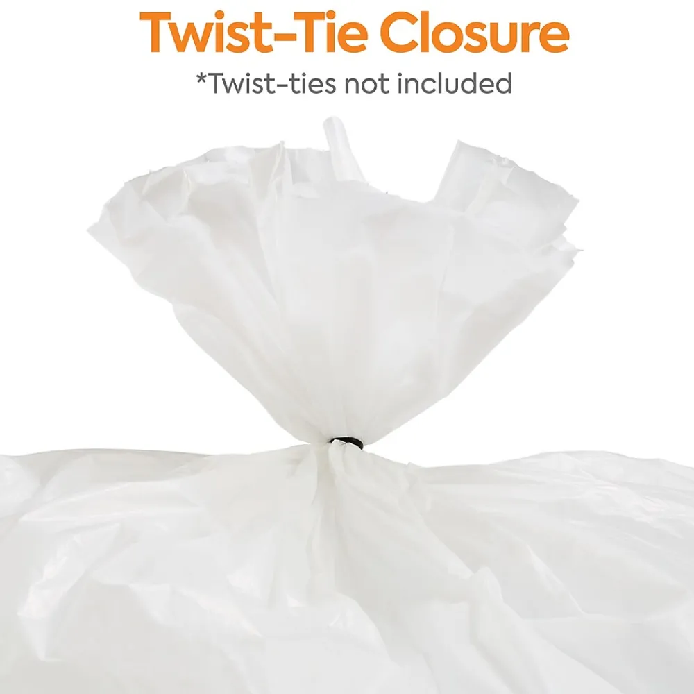 ™ 20-30 Gallon Trash Bag, 30" x 36", Low Density, 0.9 mil, White, 200 Bags/Box (CW50710)<Coastwide Professional Best