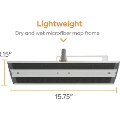™ 15.75" Microfiber Wet Mop Frame, Aluminum (CW61064-CC)<Coastwide Professional Clearance