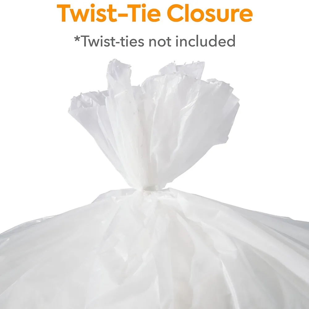 ™ AccuFit 32 Gallon Trash Bag, 33" x 44", Low Density, 1.1 mil, Clear, 200 Bags/Box (CW22750)<Coastwide Professional Online