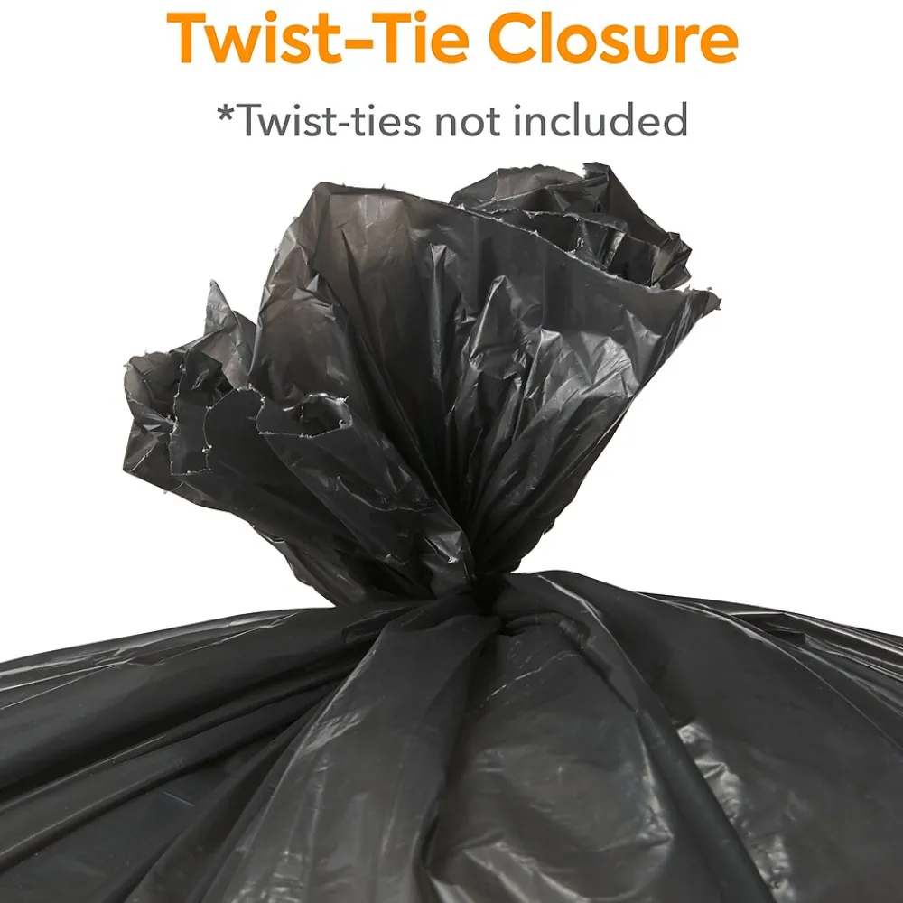 ™ AccuFit 32 Gallon Trash Bag, 33" x 44", Low Density, 0.9 mil, Black, 100 Bags/Box (CW22751)<Coastwide Professional Outlet