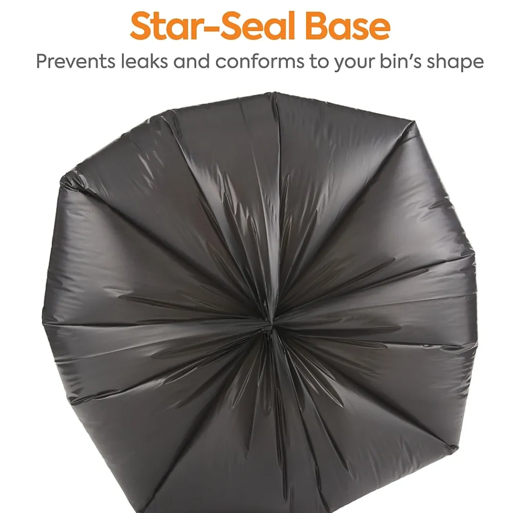 ™ AccuFit 32 Gallon Trash Bag, 33" x 44", Low Density, 0.9 mil, Black, 100 Bags/Box (CW22751)<Coastwide Professional Outlet