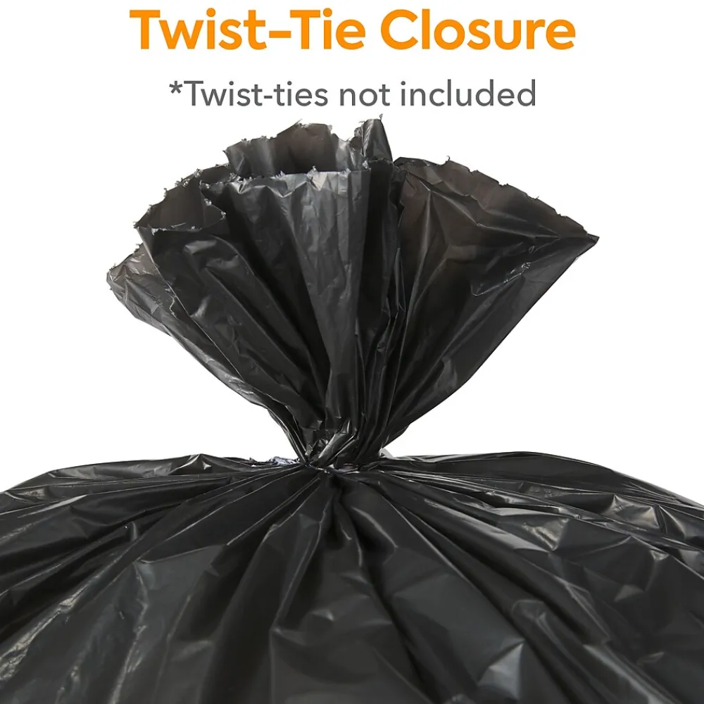 ™ AccuFit 23 Gallon Trash Bag, 28" x 45", Low Density, 0.9 mil, Black, 200 Bags/Box (CW22932)<Coastwide Professional New