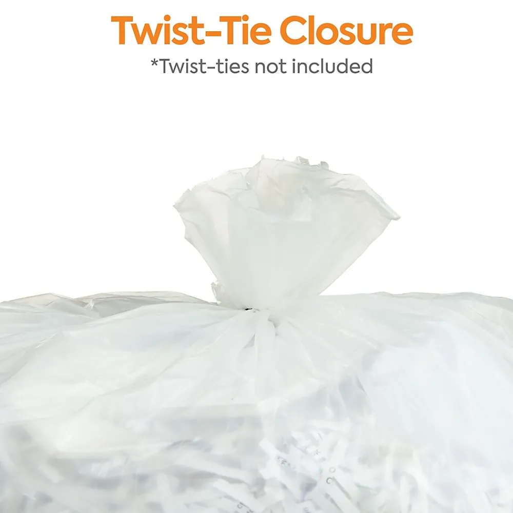 ™ AccuFit 23 Gallon Trash Bag, 28" x 45", Low Density, 0.9 mil, Clear, 200 Bags/Box (CW22933)<Coastwide Professional