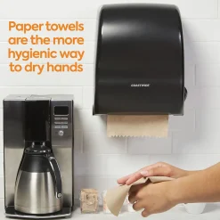 Coastwide Professional ™ Recycled Hardwound Paper Towels, 1-Ply, 800 ft./Roll, 6 Rolls/Carton (CW20181)