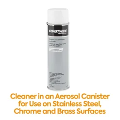 ™ Stainless Steel Cleaner and Polish, Lemon Scent, 15 Oz., 6/Carton (CW58497-A)<Coastwide Professional New