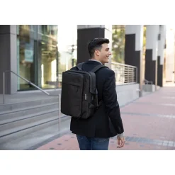 CODi Terra Laptop Hybrid Briefcase/Backpack, Black (TER305-10)
