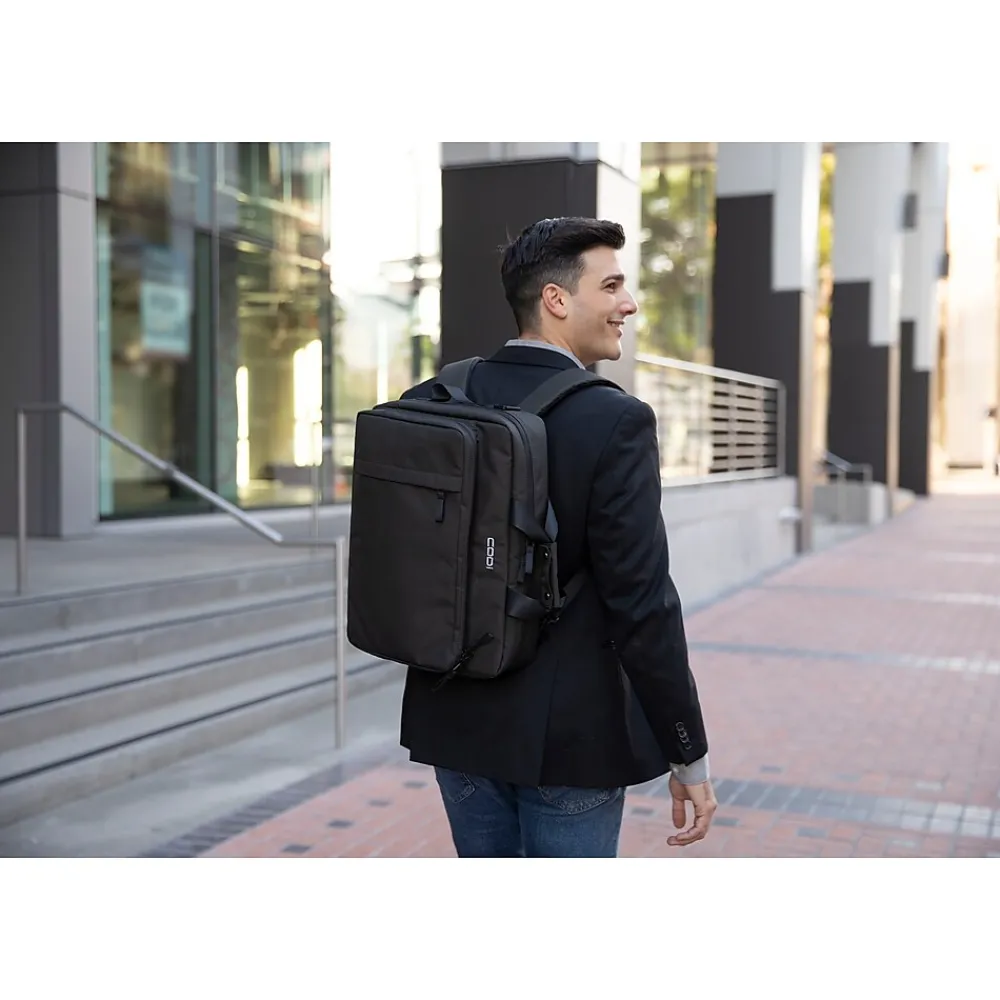 CODi Terra Laptop Hybrid Briefcase/Backpack, Black (TER305-10)