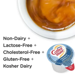 Coffee mate French Vanilla Dairy Free Liquid Creamer, 0.38 oz., 180/Box (NES18001)