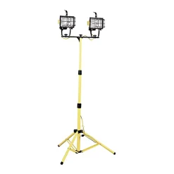 Coleman ® 1000 Watt 172-L14SLED Double Halogen Flood Light With Bulbs; Orange