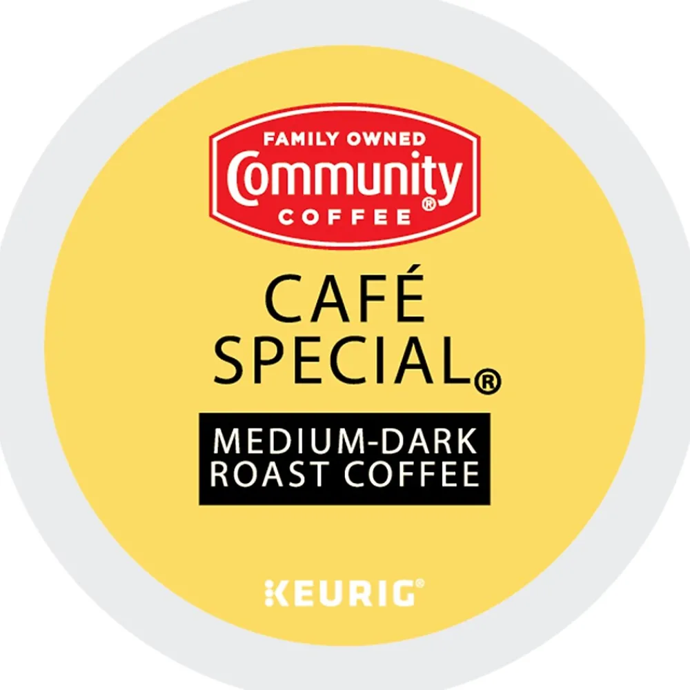 Community Coffee Cafe Special Coffee Keurig® K-Cup® Pods, Medium Dark Roast, 24/Box (5000374325)