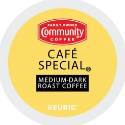 Community Coffee Cafe Special Coffee, Keurig K-Cup Pod, Medium-Dark Roast, 96/Carton (5000374325CT)