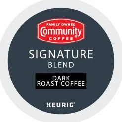 Community Coffee Signature Blend Coffee Keurig® K-Cup® Pods, Dark Roast, 24/Box (5000374328)