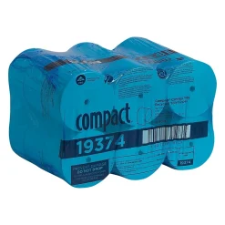 Recycled 1-Ply Coreless Toilet Paper, White, 3000 Sheets/Roll, 18 Rolls/Carton (19374)<Compact Online