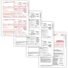 Tax Forms*ComplyRight 2024 1099-MISC Tax Form, 4-Part, 2-Up, Copy A, B, C/2, 1096 Transmittal, 25/Pack (610325)