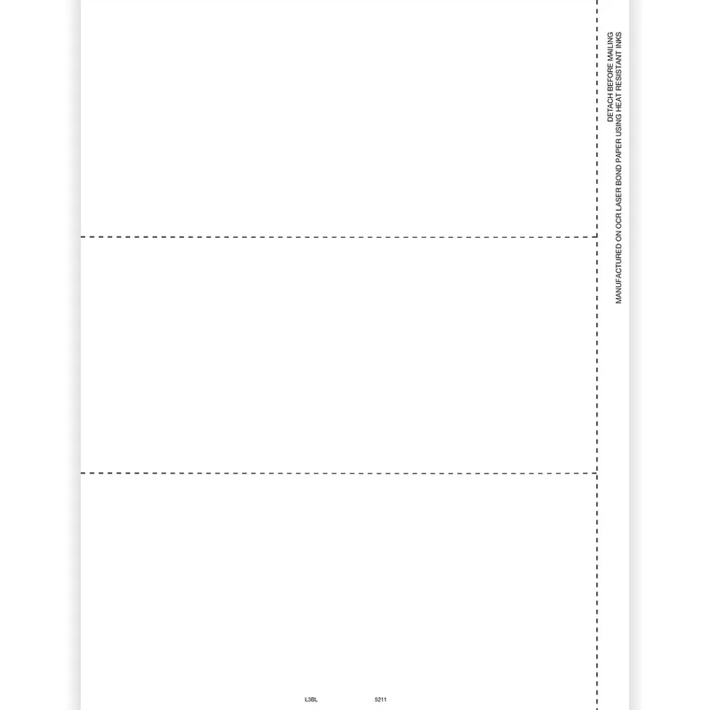 Tax Forms*ComplyRight 2024 W-2 Tax Form, 3-Part, 3-Up, 50/Pack (521150)