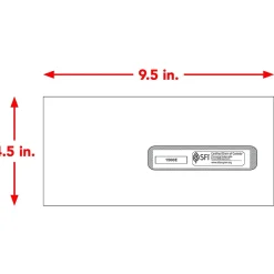 Outlet ComplyRight CMS-1500 Gummed #10 Document Envelopes, 4 1/2