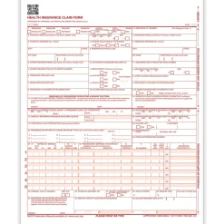 Medical Forms*TFP ComplyRight CMS-1500 Health Insurance Claim Forms (02/12), 8-1/2" x 11", Box of 1,000 (CMS12LC1)