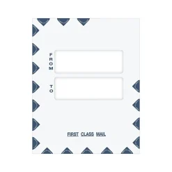 Best ComplyRight First Class Moisture Seal Tax Envelope, 9.5" x 12", White/Blue, 50/Pack (PES45)