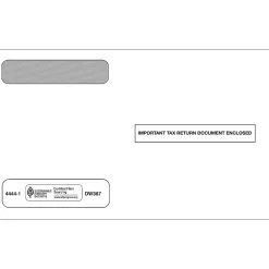 Best ComplyRight Moistenable Glue Security Tinted Double-Window Tax Envelopes, 5 5/8" x 9", 50/Pack (4444150)