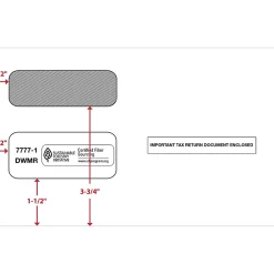 Clearance ComplyRight Moistenable Glue Security Tinted Double Window Tax Envelopes, 5 5/8
