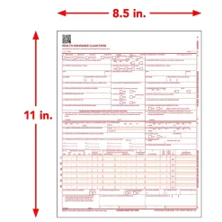 Medical Forms*TFP ComplyRight 1-Part Continuous CMS-1500 Health Insurance Claim Form (02/12), 2,500/Pack (CMS121)