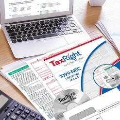 Tax Forms*ComplyRight TaxRight 2024 1099-NEC Tax Form Tax Forms, Envelopes, TipSheet & Software, 4-Part, 50/Pack (NECSC6103ES)