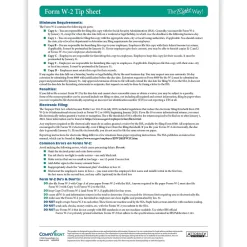 Tax Forms*ComplyRight TaxRight 2024 W-2 Tax Form Tax Form Set with Envelopes, 4-Part, 50/Pack (SC5645E)