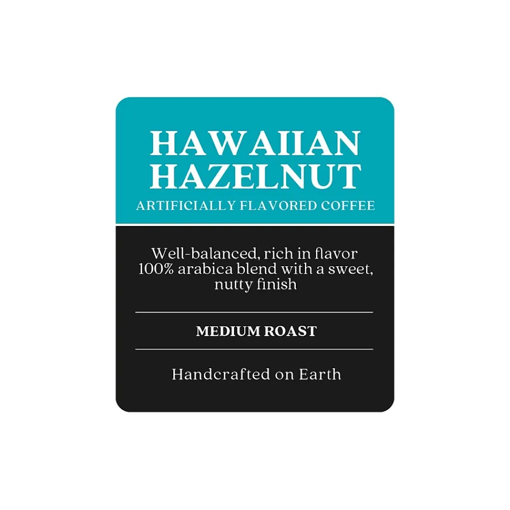 Copper Moon Coffee Copper Moon Hawaiian Hazelnut Ground Coffee, Medium Roast, 12 oz. (205125 - BAG)