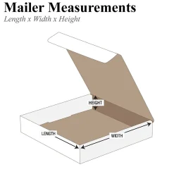 Clearance Partners Brand Corrugated Mailers, 9" x 9" x 4", White, 50/Bundle (M994)