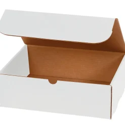 Best Partners Brand Corrugated Mailers, 9" x 8" x 5", White, 50/Bundle (M985)