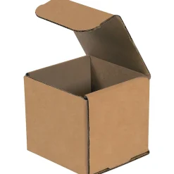 Best Partners Brand Corrugated Mailers, 5" x 5" x 5", Kraft, 50/Bundle (M555K)