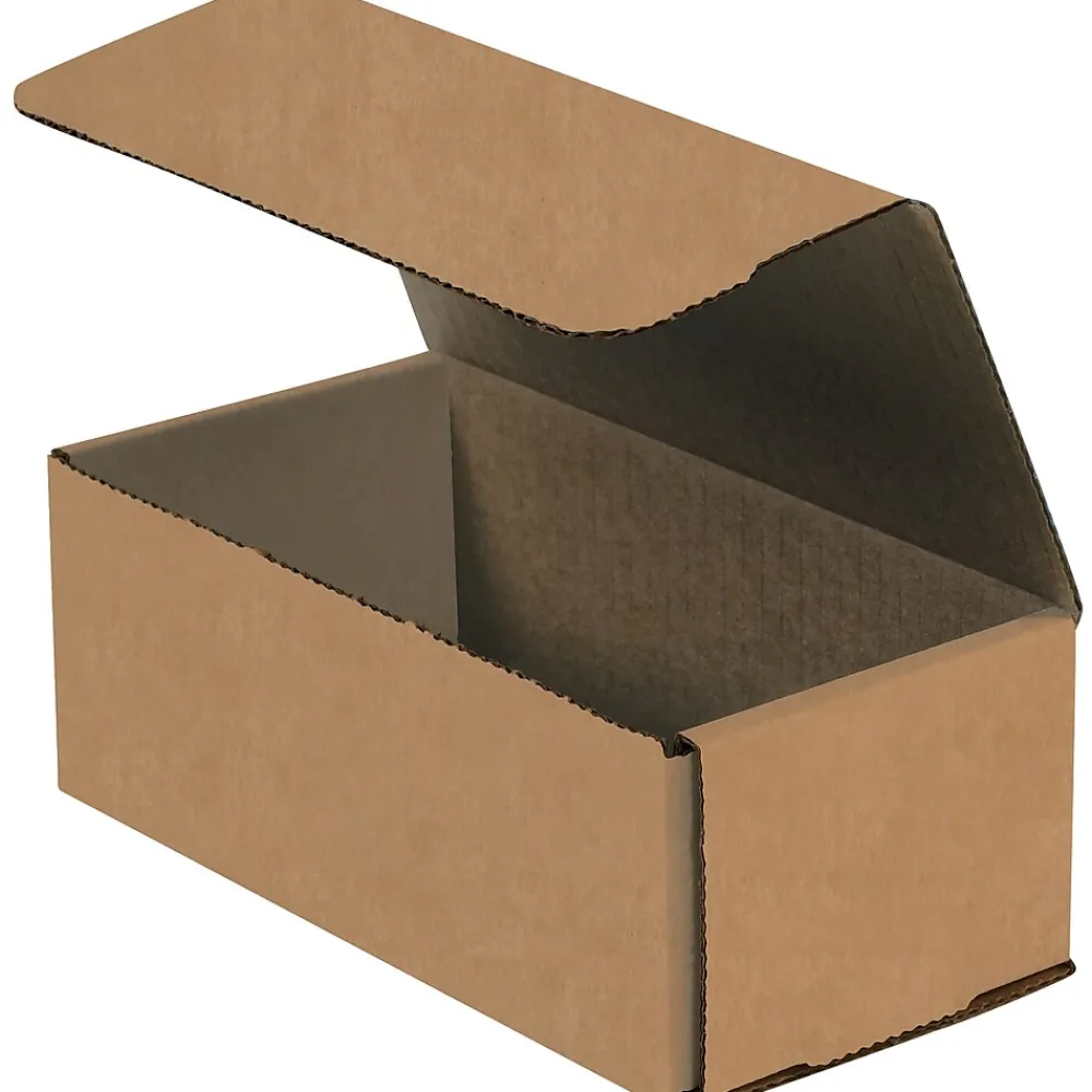 Best Partners Brand Corrugated Mailers, 9" x 5" x 3", Kraft, 50/Bundle (M953K)