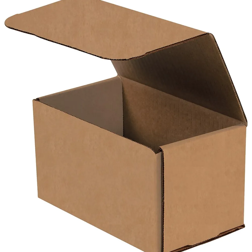 Hot Partners Brand Corrugated Mailers, 7" x 5" x 5" Kraft, 50/Bundle (M755K)