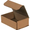 Clearance Partners Brand Corrugated Mailers, 6" x 5" x 2", Kraft, 50/Bundle (M652K)