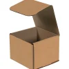 Discount Partners Brand Corrugated Mailers, 5" x 4" x 4", Kraftt, 50/Bundle (M544K)