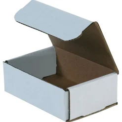 Discount Unbranded Corrugated Mailers, 6" x 5" x 2", White, 50/Bundle (M652)