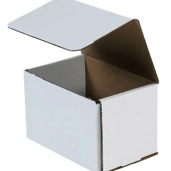Best Unbranded Corrugated Mailers, 6" x 5" x 4", White, 50/Bundle (M654)