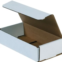 Unbranded Corrugated Mailers, 8" x 5" x 2", White, 50/Bundle (M852)