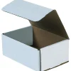 Clearance Unbranded Corrugated Mailers, 9" x 6" x 4", White, 50/Bundle (MLR964)